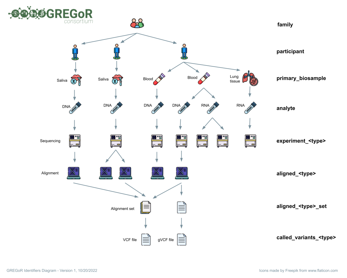 GREGoR Identifiers Diagram
