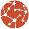 Icon depicting a network of interconnected nodes