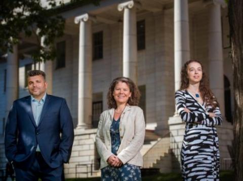 From left to right: Michael Talkowski, Heidi Rehm, and Anne O'Donnell-Luria will lead the new Center for Mendelian Genomics.